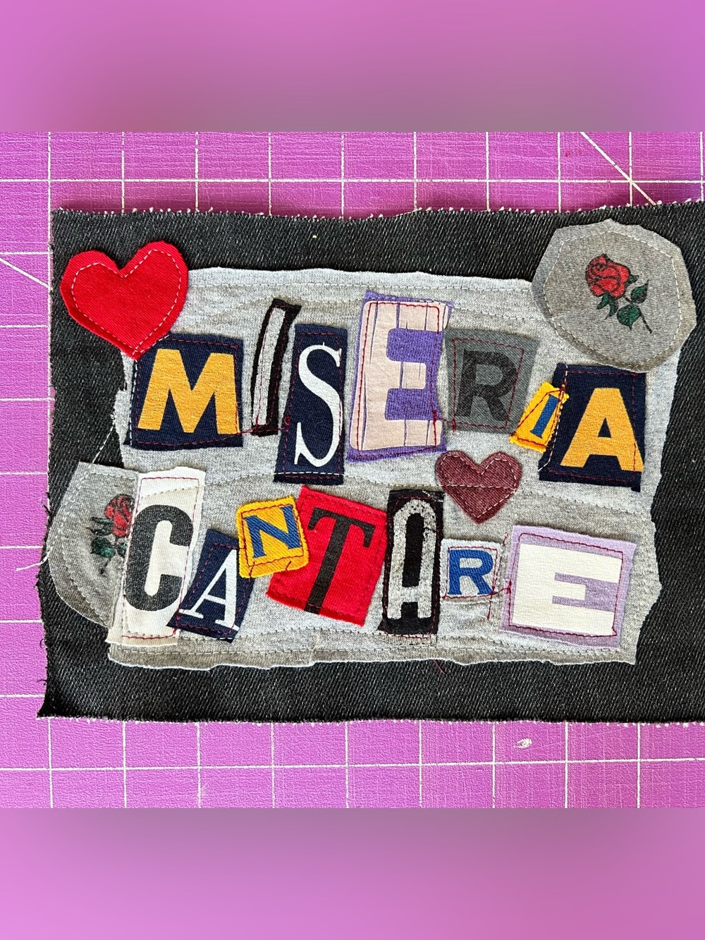 Ransom Note Patch - Miseria Cantare